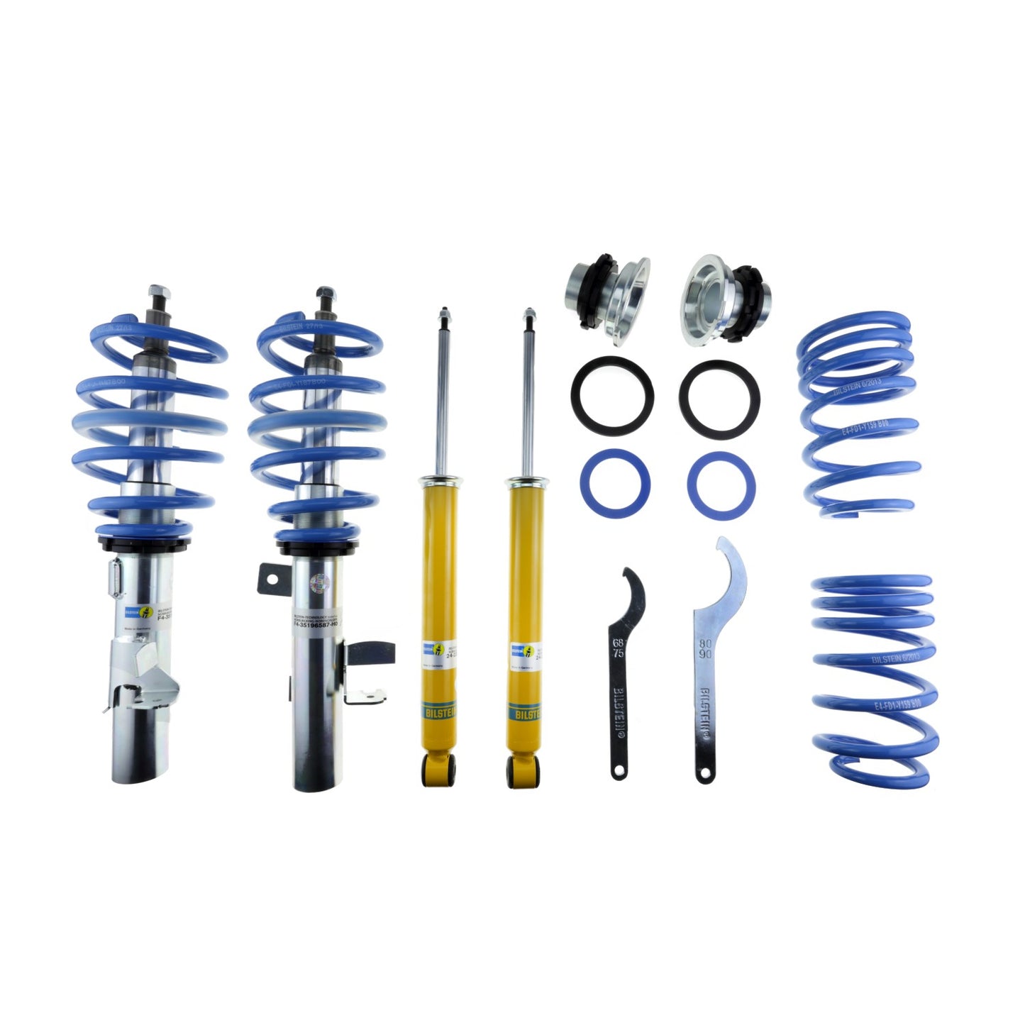 Suspension Kit Ford Focus 2018-2013 Monotube Front Lowered Height 15-30mm, up to 1100kg Axle Load Rear Lowered Height 15-30mm, up to 1025kg Axle Load B14 (PSS) Bilstein