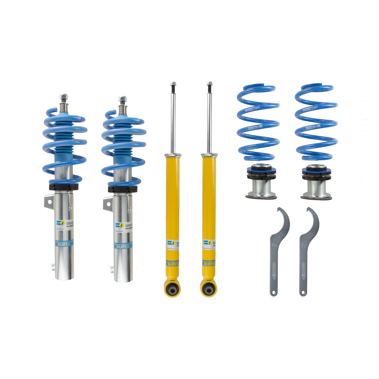Suspension Kit Audi A3 2020-2015 Monotube Front Lowered Height 15-50mm Rear Lowered Height 15-50mm Without Electronic Suspension With 55mm Outside Strut Diameter With Independent Rear Suspension B14 (PSS) Bilstein