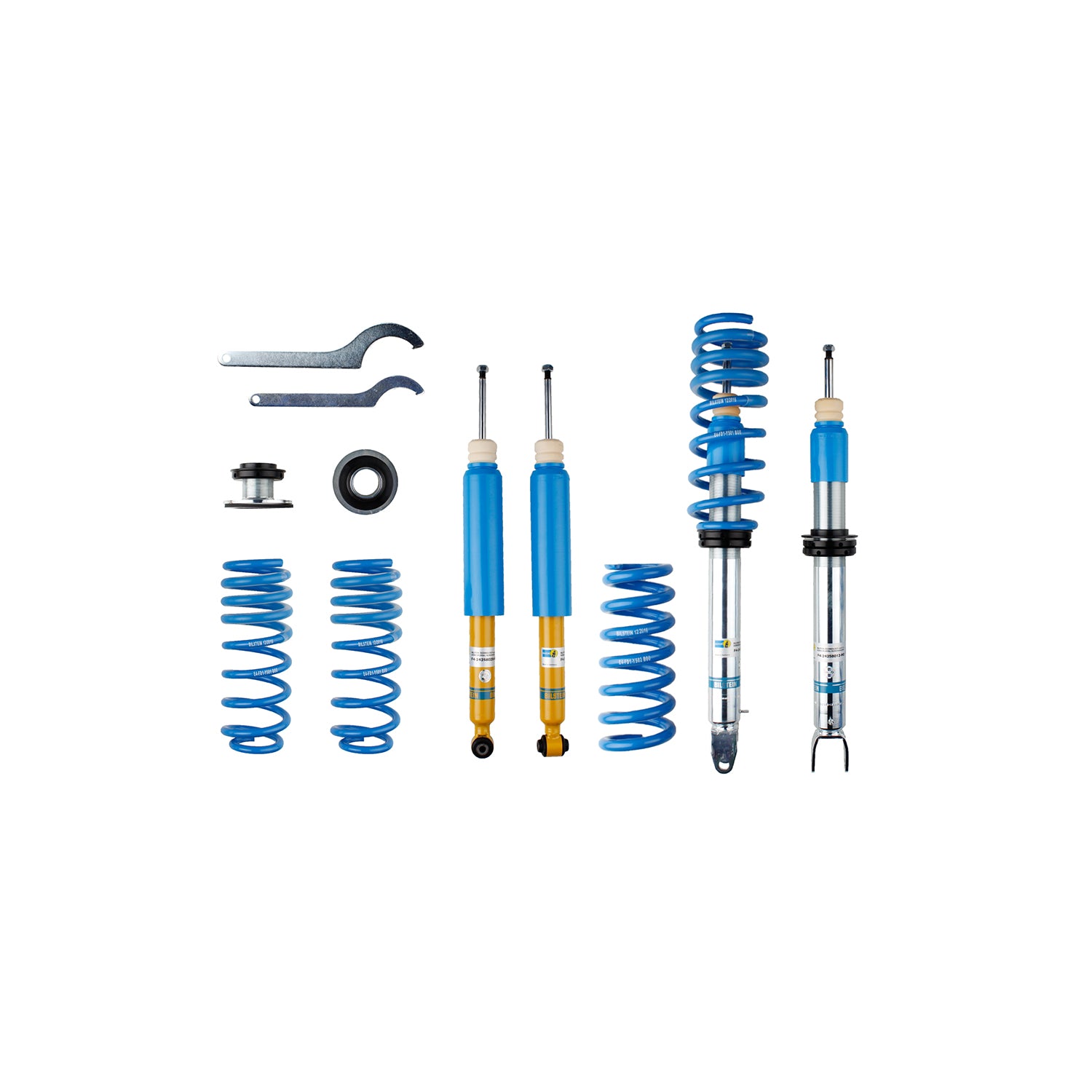 Suspension Kit Mercedes-Benz E300 2019-2017, E350 2021-2020, E400 2018, E450 2021-2019 Monotube Front Lowered Height 30-50mm Rear Lowered Height 30-50mm Without Electronic or Self-Leveling Suspension B14 (PSS) Bilstein
