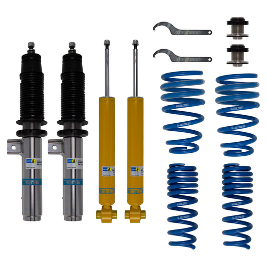 Suspension Kit BMW 228i xDrive 2016-2015 230i Monotube Front Lowered Height 30-50mm up to 1020kg Axle Load Rear Lowered Height 30-50mm up to 1120kg Axle Load Without Electronic Suspension B14 (PSS) Bilstein