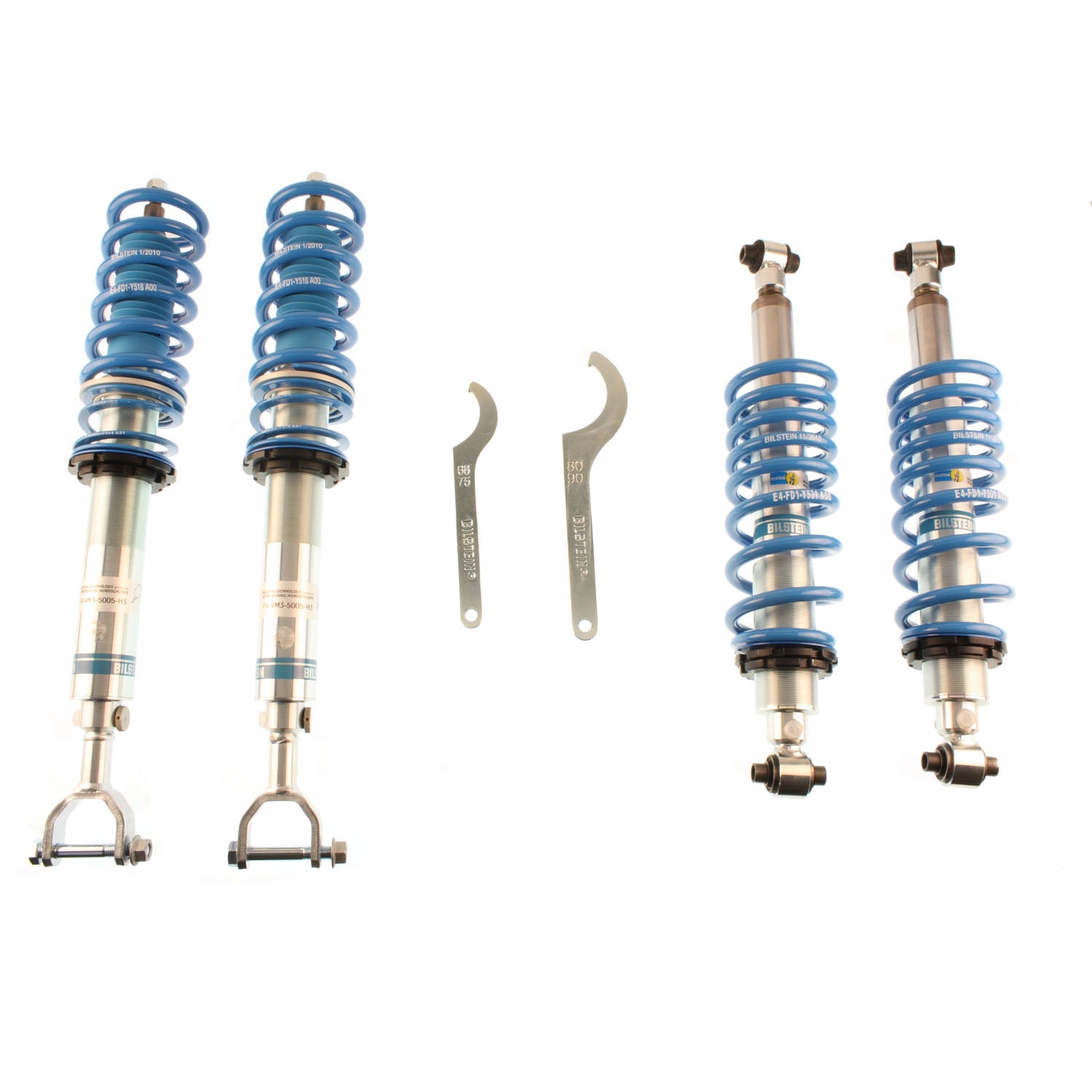 Suspension Kit Audi S4 2002-2000 Monotube Front Lowered Height 15-35mm, up to 1150kg Axle Load Rear Lowered Height 10-30mm, up to 1140kg Axle Load B16 (PSS9) Bilstein