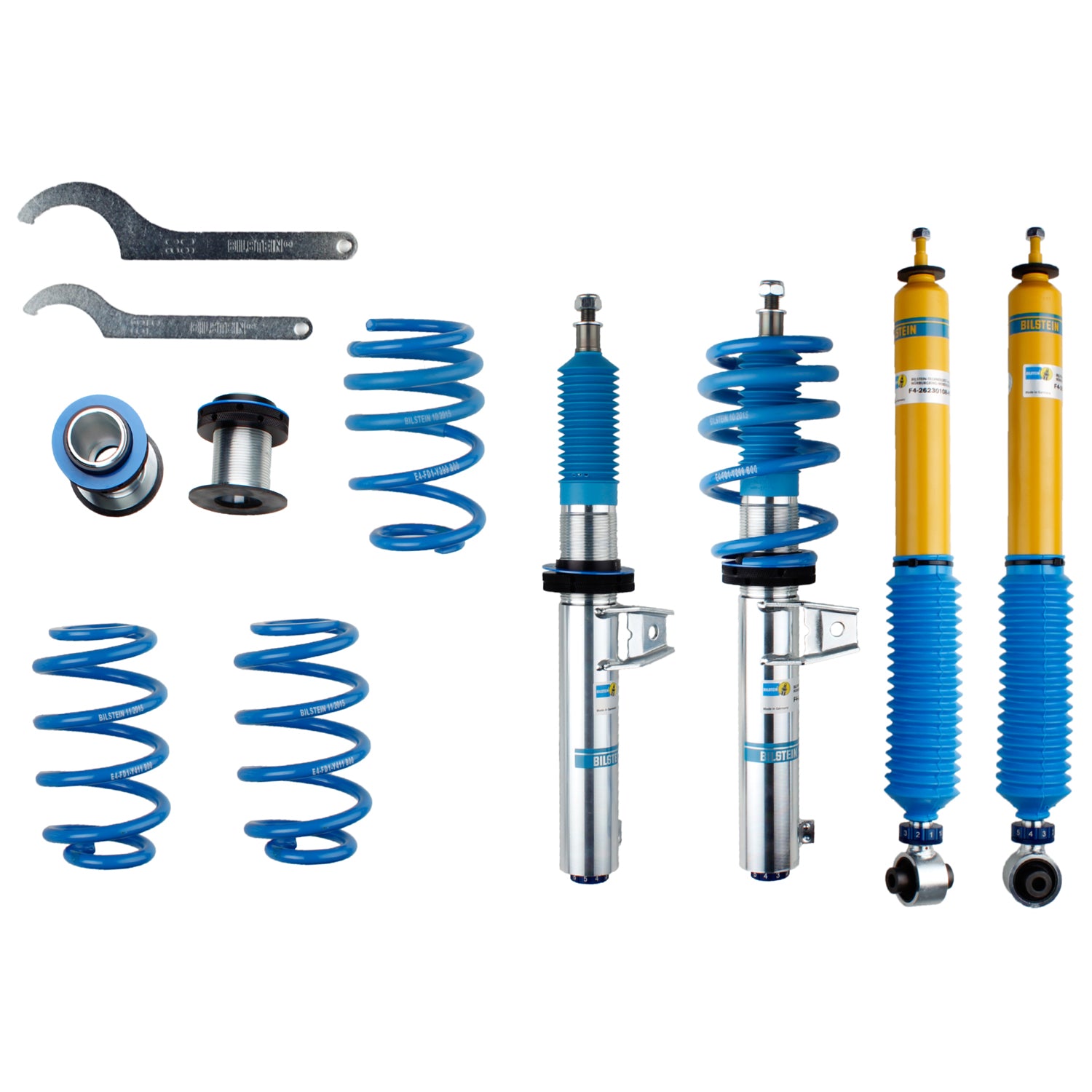 Suspension Kit Audi A3 2020-2015 Monotube Front Lowered Height 15-50mm Rear Lowered Height 15-50mm Without Electronic Suspension With 55mm Outside Strut Diameter With Independent Rear Suspension B16 (PSS10) Bilstein