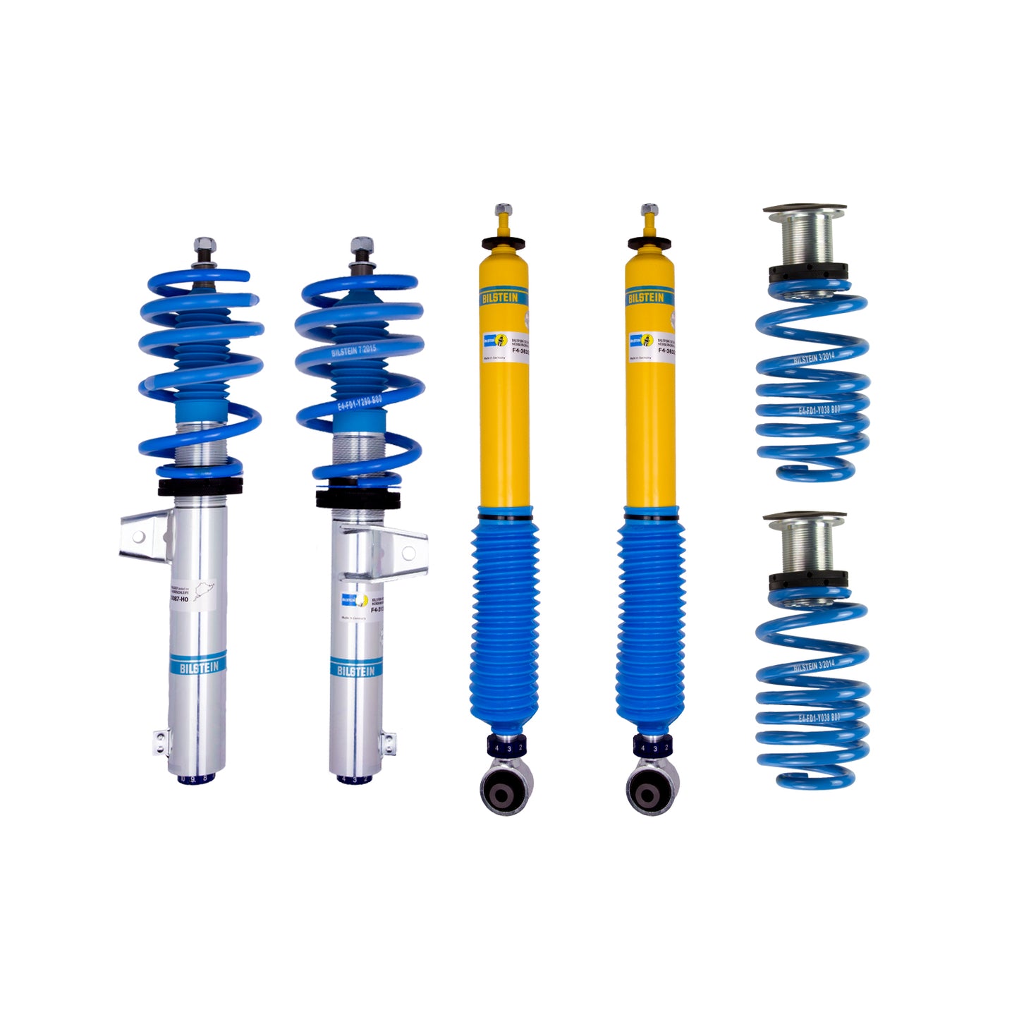 Suspension Kit Audi TT Quattro 2021-2016 Monotube Front Lowered Height 15-40mm up to 1040kg Axle Load Rear Lowered Height 15-35mm up to 870kg Axle Load Without Electronic Suspension B16 (PSS10) Bilstein