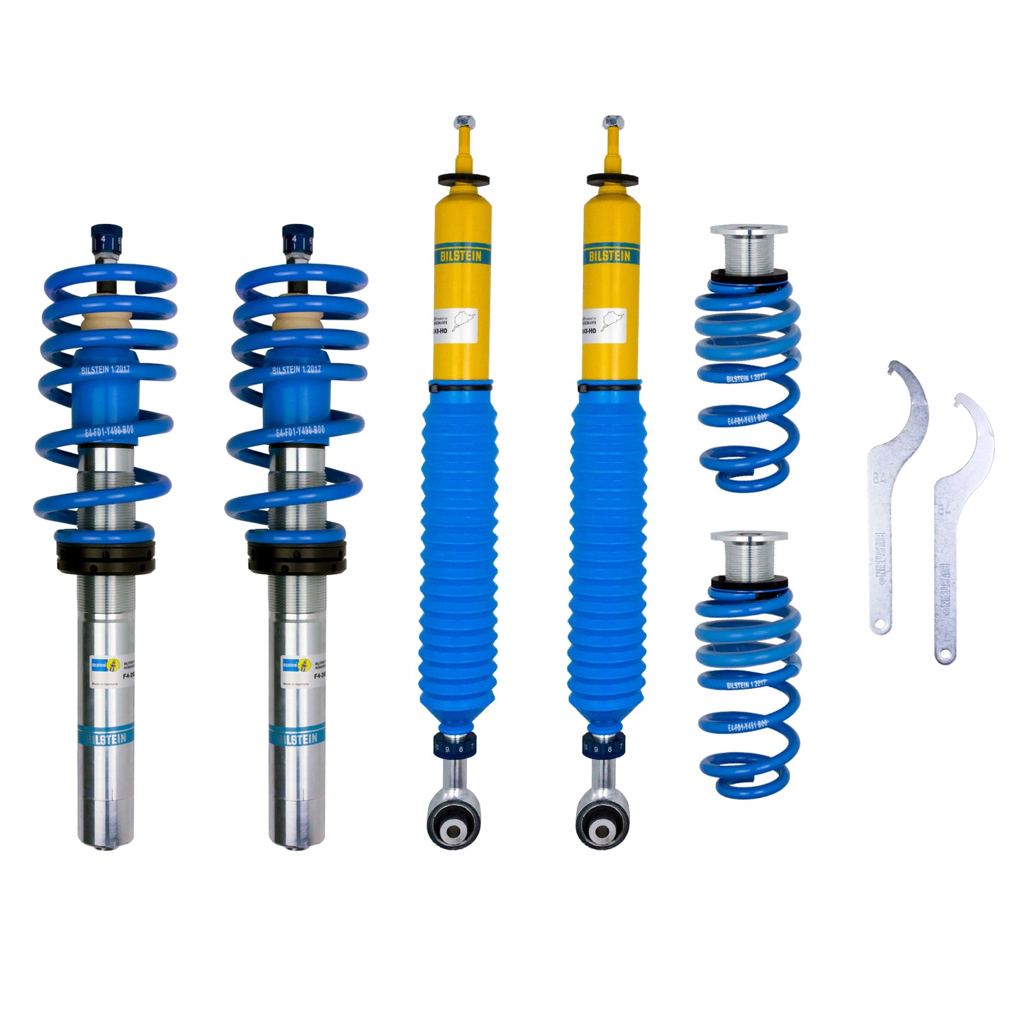 Suspension Kit Audi A4 2020-2017 Monotube Front Lowered Height 35-50mm up to 1075kg Axle Load Rear Lowered Height 35-50mm up to 1175kg Axle Load 53mm Outside Strut Diameter Without Electronic Suspension B16 (PSS10) Bilstein