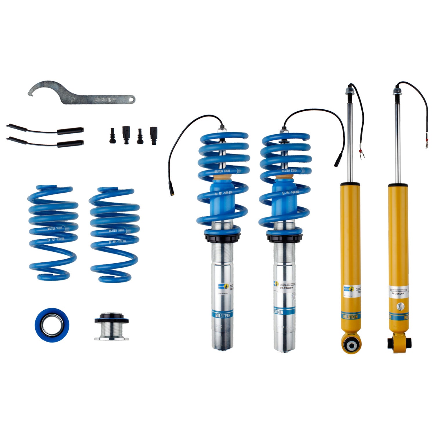 Suspension Kit Audi A4 2020-2017, A4 allroad 2021-2017, A4 Quattro 2021-2017, A5 Quattro 2021-2018, A5 Sportback 2021-2018, RS5 2019-2018, RS5 2021, S4 2021-2018, S5 2021-2018, S5 Sportback 2021-2018 Monotube B16 (DampTronic) Bilstein
