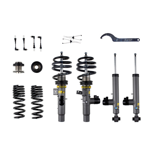 Suspension Kit BMW 330e 2022-2021, 330i 2021-2019, 430i 2025-2021, M340i 20-25 Twintube Front Lowered Height 25-50mm, up to 1075kg Axle Load Rear Lowered Height 20-60mm, up to 1210kg Axle Load With Electronic Suspension EVO SE Bilstein