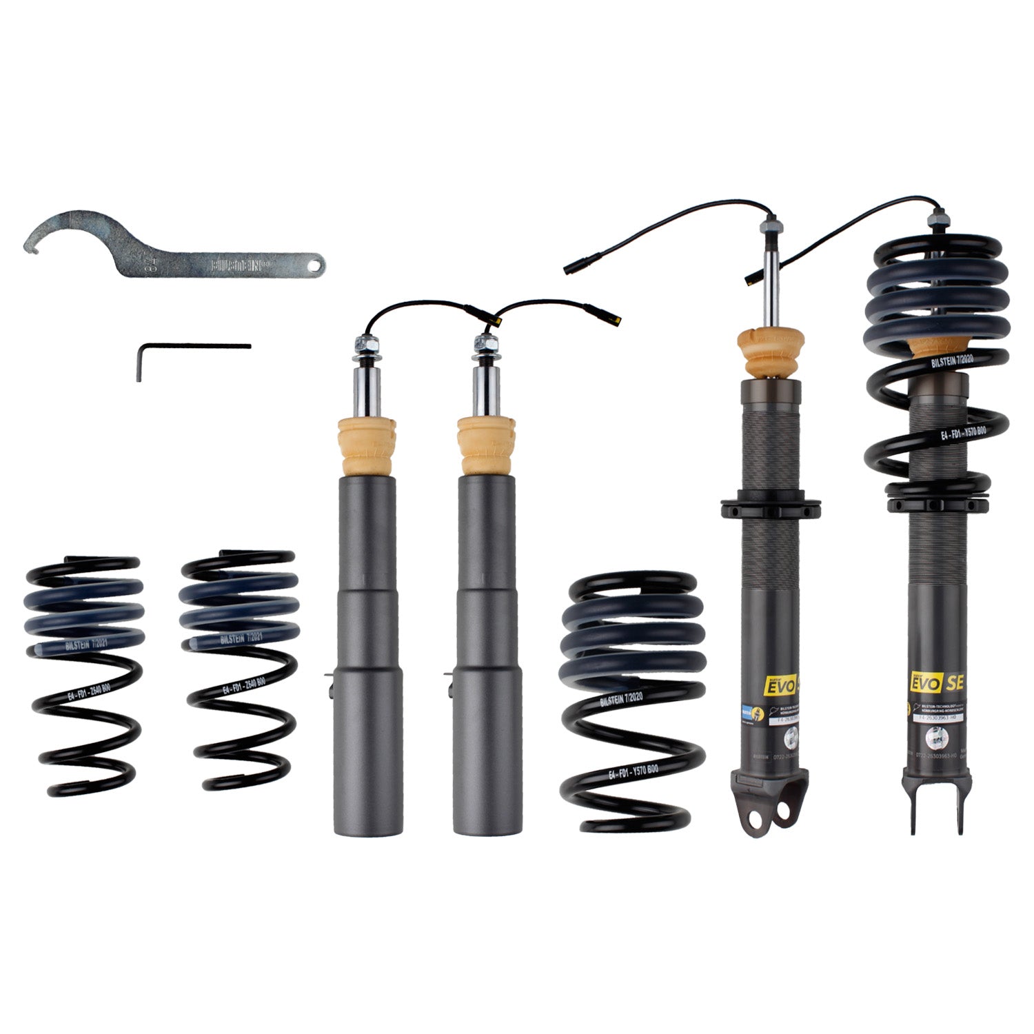 Suspension Kit Porsche 911 2024-2021 Twintube/Monotube Front Lowered Height 20-35mm,Rear Lowered Height 20-35mm,With Electronic Suspension (PASM),With Front Axle Lift Suspension EVO SE Bilstein