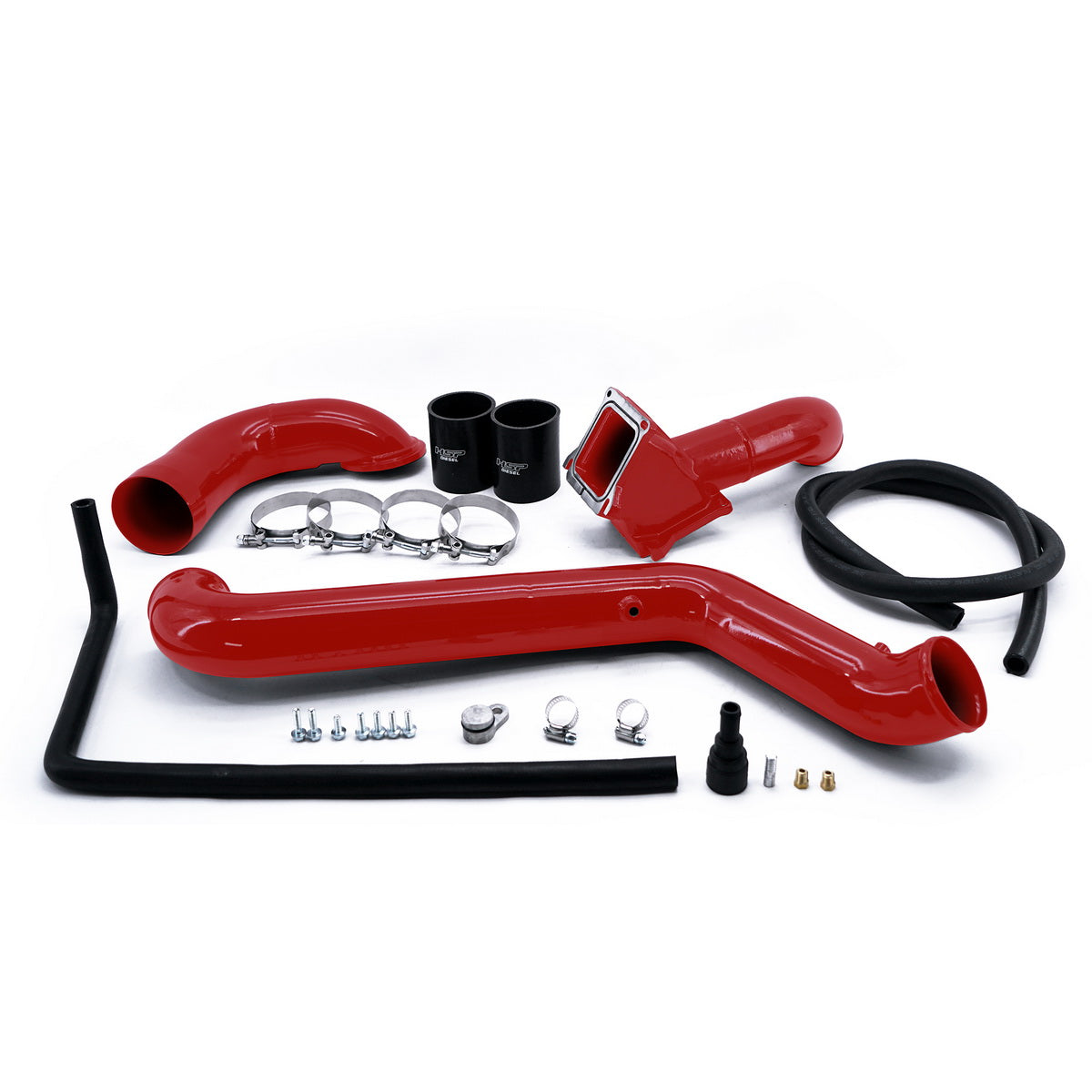 2011-2016 Chevrolet / GMC Max Flow Bridge/ Cold Side Tube/ Turbo Inlet Flag Red