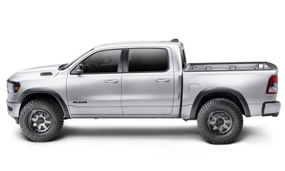 Black Extendafender Style Smooth Finish 4-Piece Fender Flare Set For 2019-2022 Ram 1500 Will Not Fit Rebel And Trx Models Bushwacker