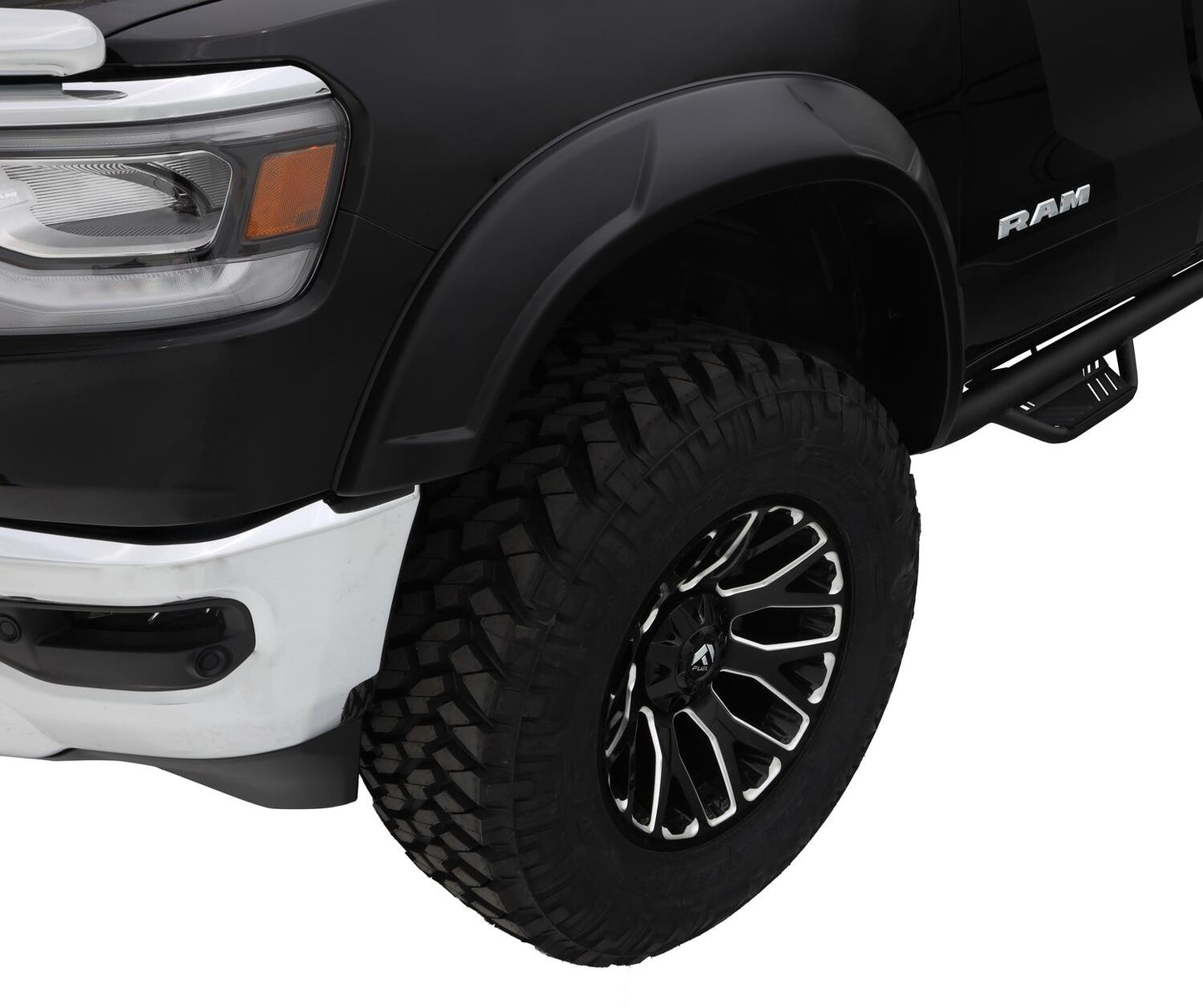Drt Style Fender Flares Front And Rear For 2019-2022 Ram 1500 Will Not Fit Rebel And Trx Models Bushwacker