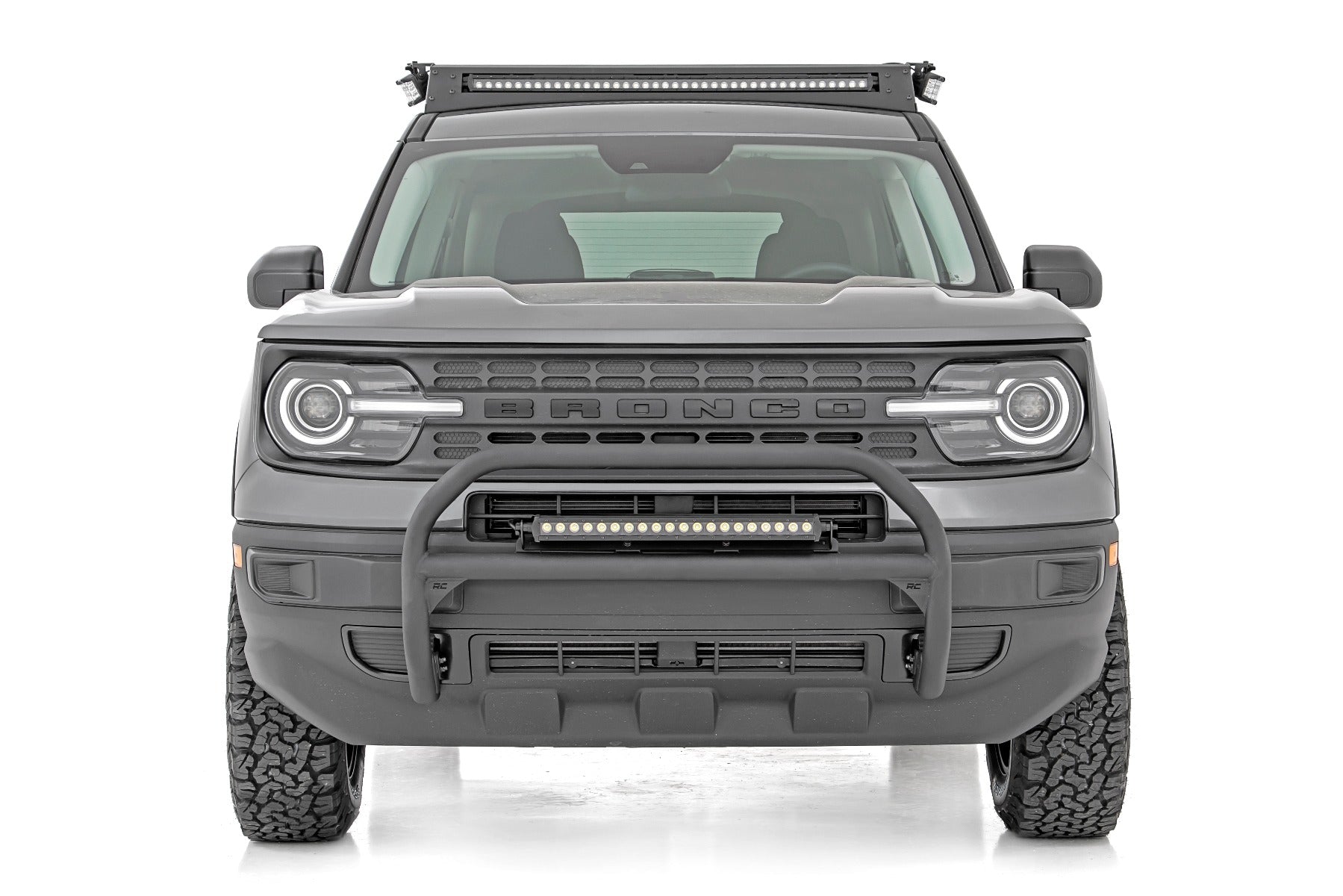 Nudge Bar 20 Inch Black Series Single Row LED 21-Up Ford Bronco Sport Rough Country
