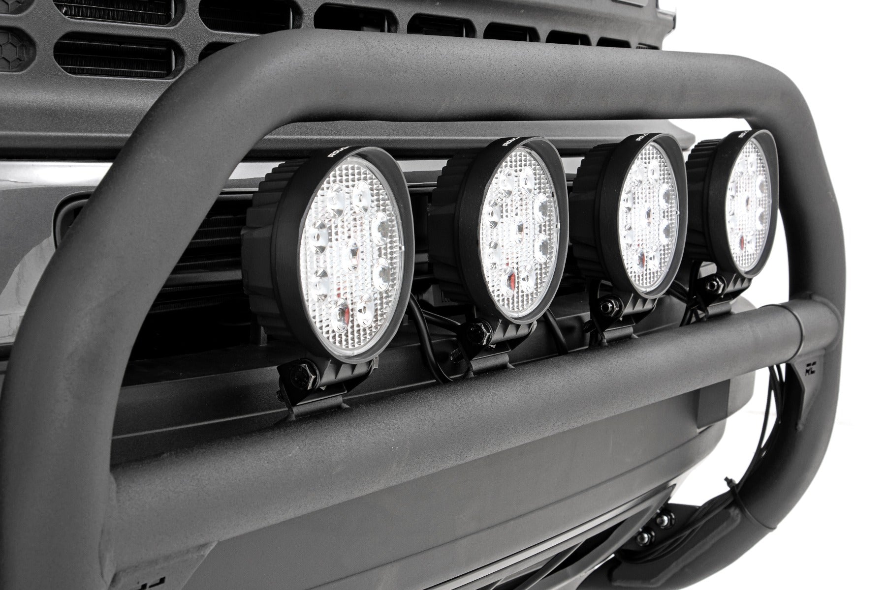 Nudge Bar 4 Inch Round Led (x4) 21-Up Ford Bronco Sport 4WD Rough Country