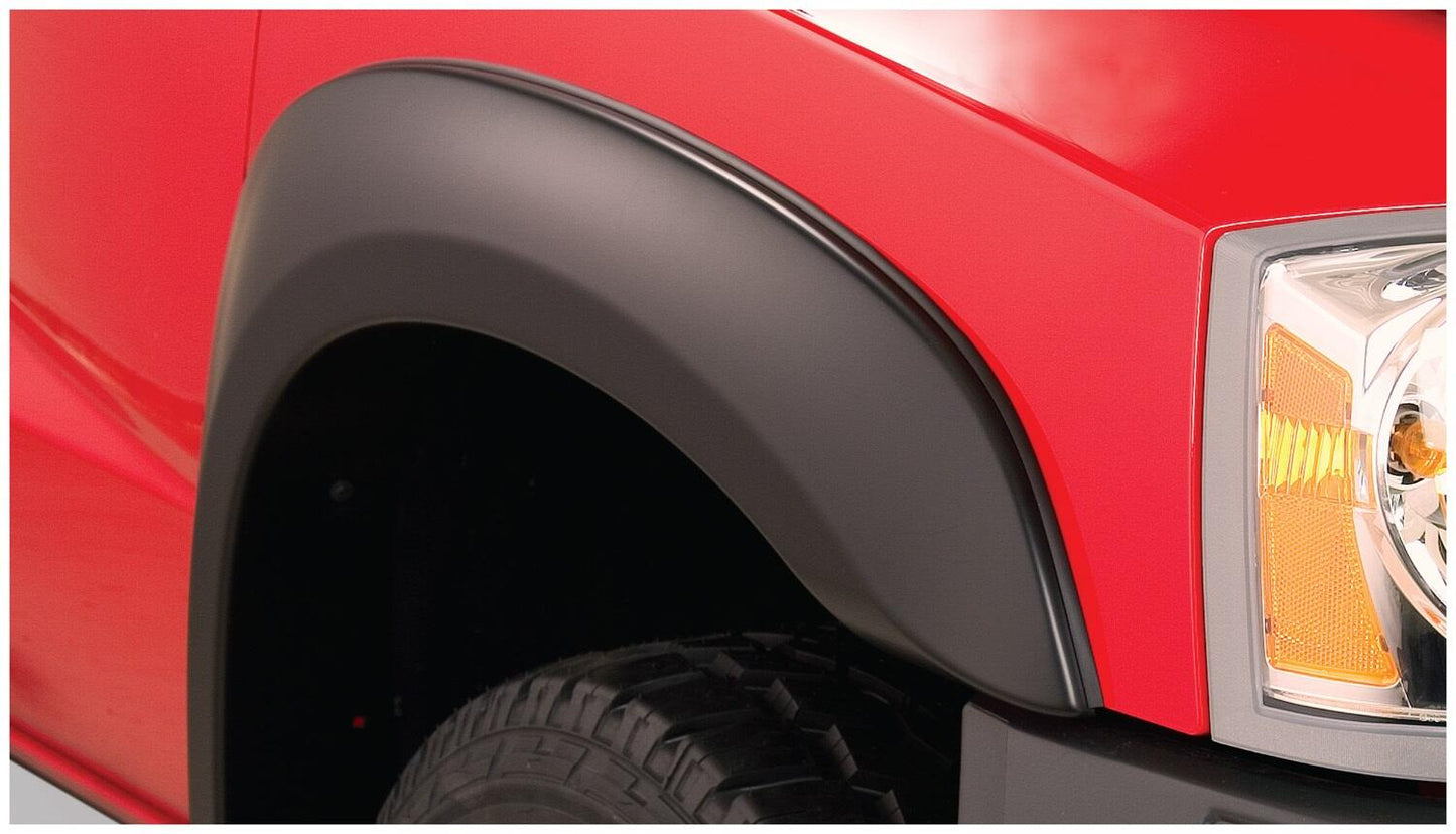 Black Extendafender Style Smooth Finish 4-Piece Fender Flare Set For 1997-2004 Dodge Dakota Bushwacker