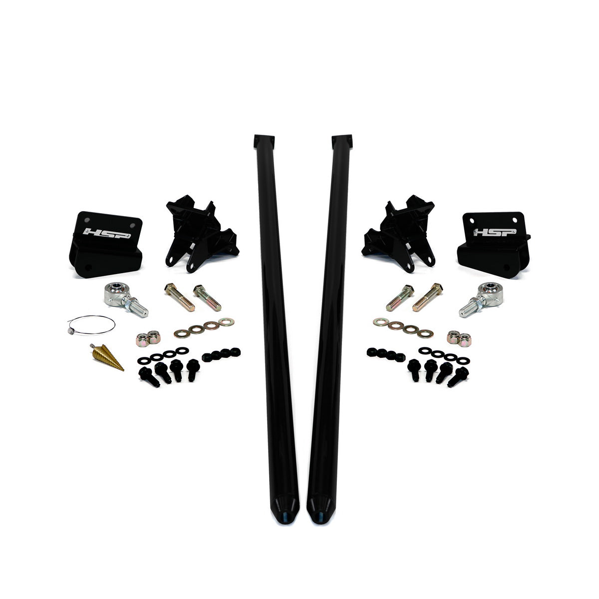 2011-2019 Chevrolet / GMC 70 inch Bolt On Traction Bars 4 inch Axle Diameter Silk Satin Black