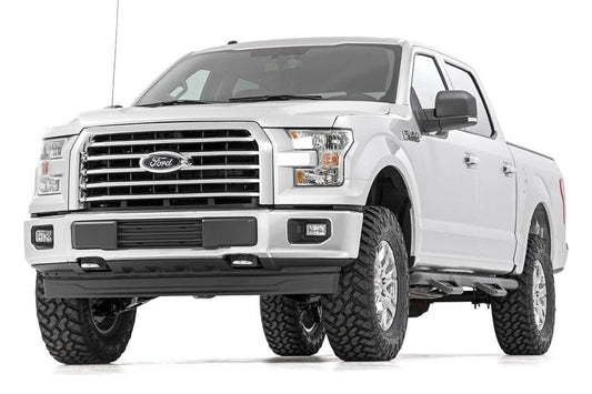 3 Inch Ford Bolt-On Arm Lift Kit w/V2 Shocks 14-20 F-150 4WD Rough Country