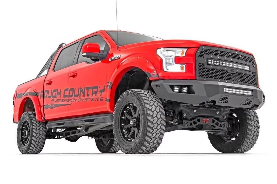 6 Inch Suspension Lift Kit Lifted Struts & V2 Shocks 15-20 F-150 4WD Rough Country