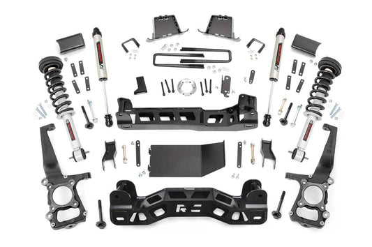 6 Inch Suspension Lift Kit Lifted Struts & V2 Shocks 14 F-150 4WD Rough Country