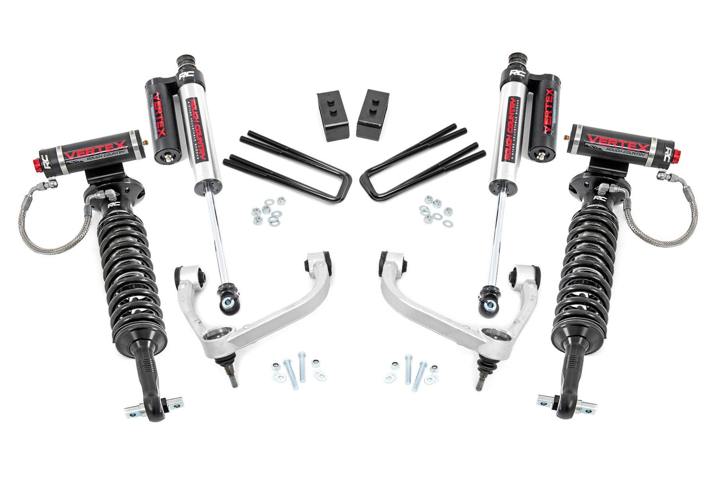 F-150 3 Inch Lift Kit Bolt On w/Vertex 2021 F-150 4WD Rough Country
