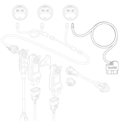OBD-II Cable CAN Bus for iDash Banks Power
