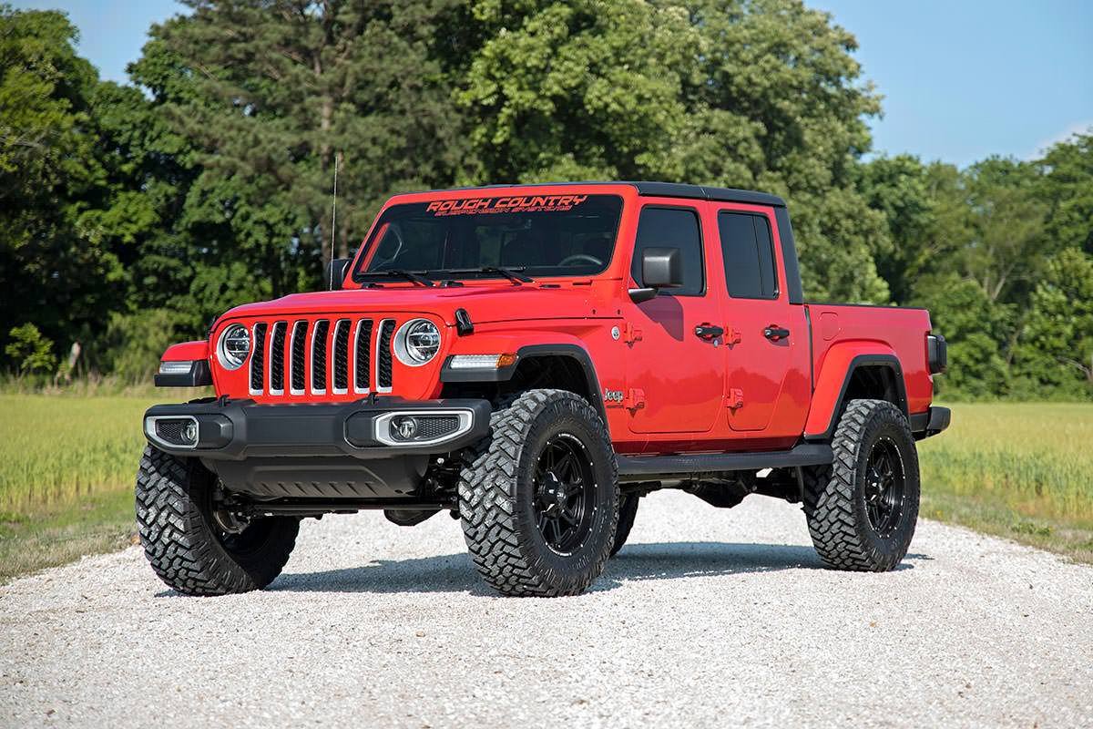 Jeep Gladiator 3.5 Inch Jeep Suspension Lift Kit Coil Springs Vertex Reservoir Shocks For 20-Pres Jeep Gladiator Rough Country