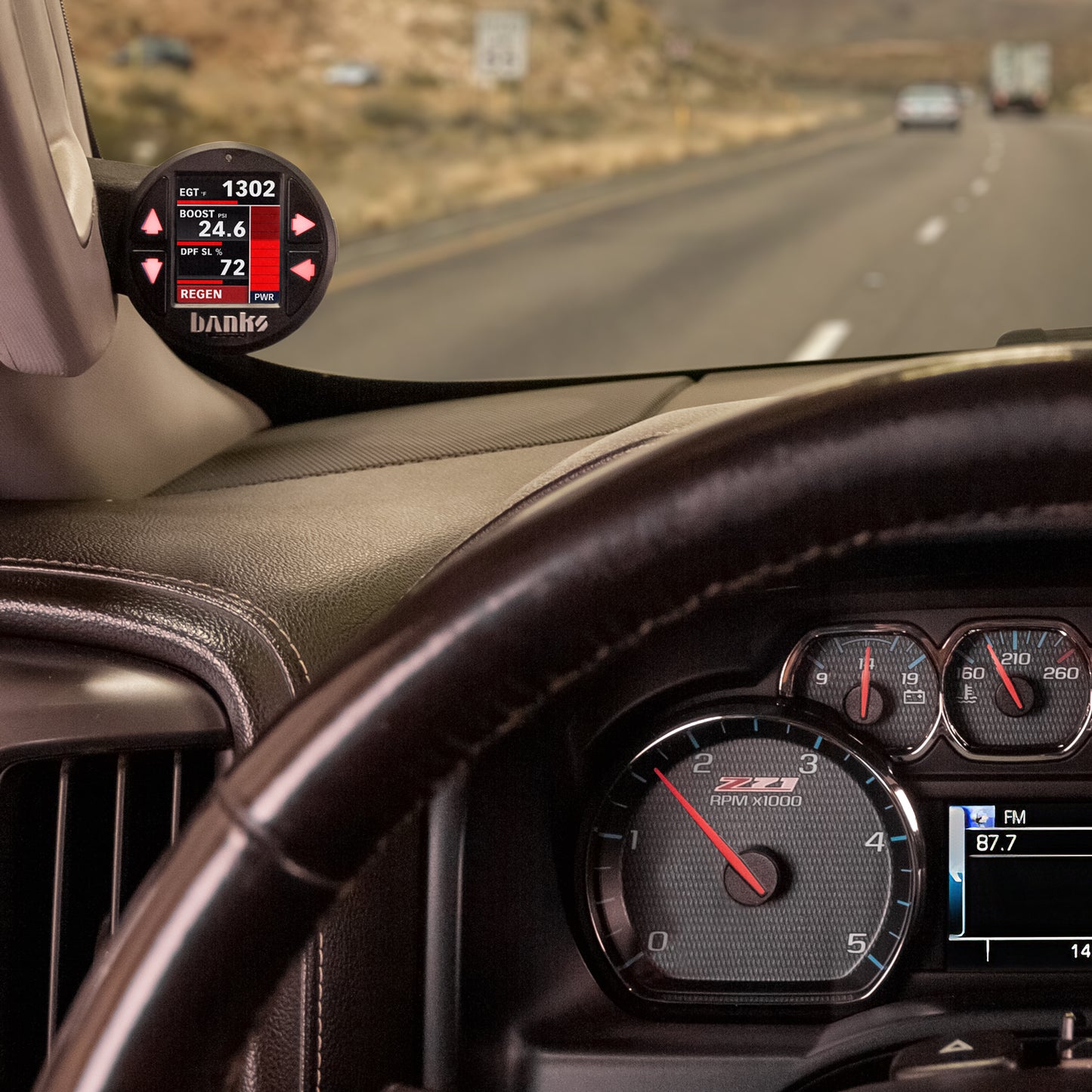 Derringer Tuner (Gen2) with ActiveSafety and iDash 1.8 Super Gauge 2017-19 Chevy/GMC 2500/3500 6.6L L5P Banks Power