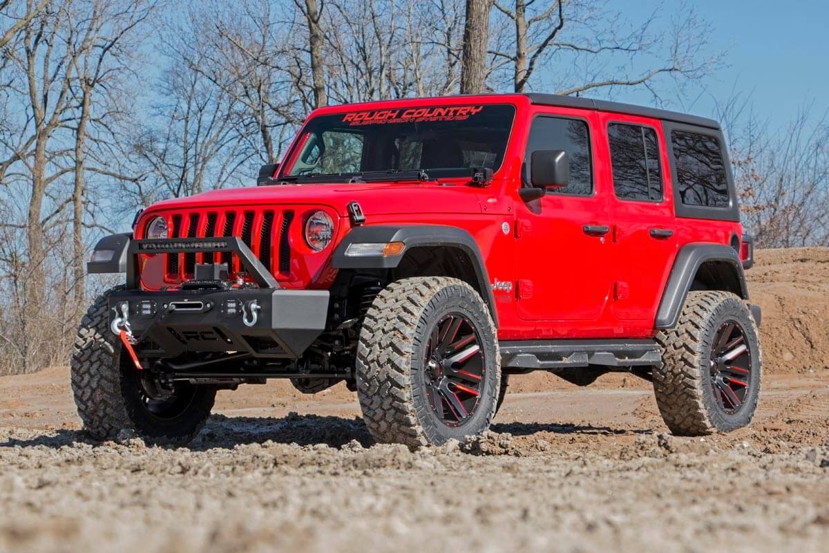 3.5 Inch Jeep Suspension Lift Kit Control Arm Drop & Vertex Shocks 18-20 Wrangler JL Rough Country