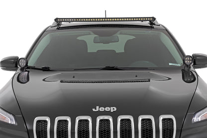 LED Light Kit Ditch Mount 3 Inch OSRAM Wide Jeep KL 14-21 Rough Country