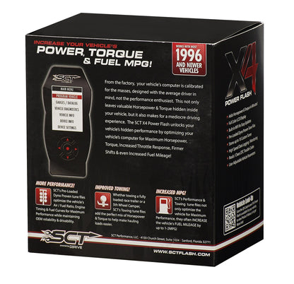 4X Power Flash Programmer Pre Loaded Ford Models SCT Performance
