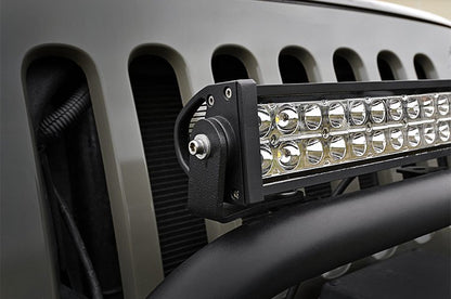 Jeep 20 Inch LED Light Bar Bumper Hoop Mounts TJ/YJ Rough Country