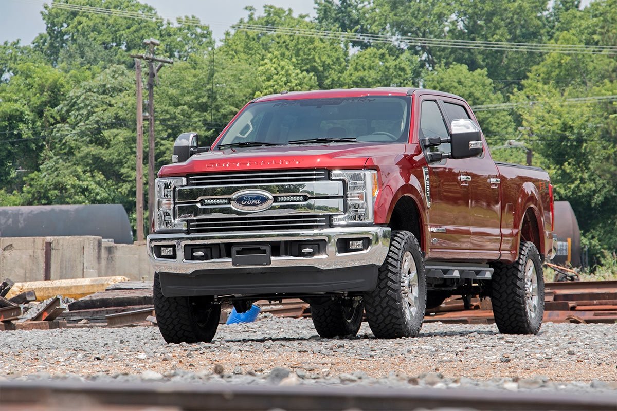 8 Inch LED Grille Kit Chrome Series 17-19 F-250 Lariat Rough Country