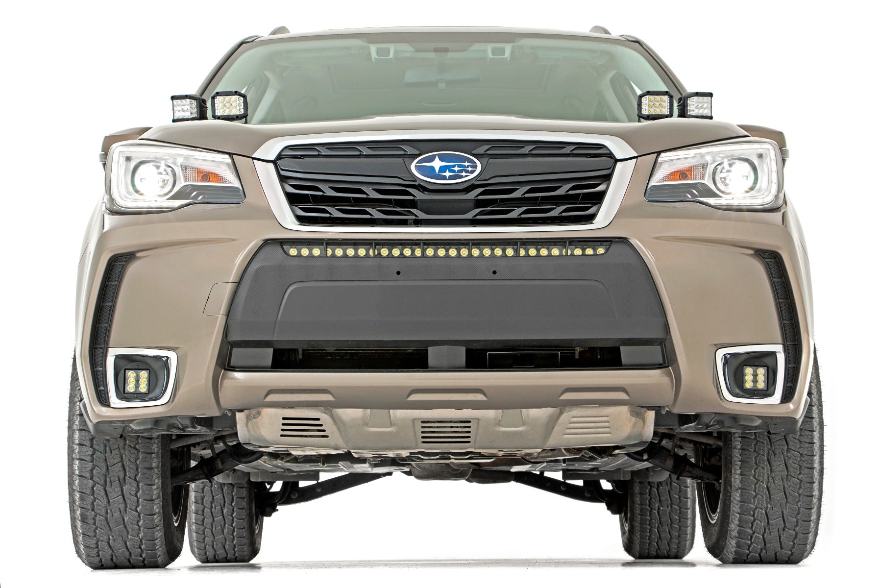 Subaru 30 Inch LED Bumper Kit (14-18 Forester Black Series w/ Cool White DRL) Rough Country