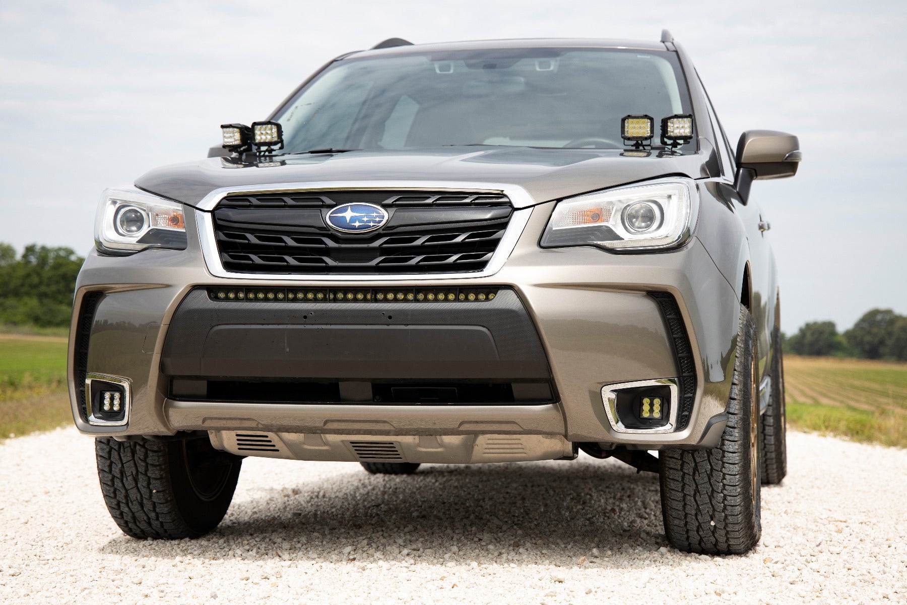 Subaru 30 Inch LED Bumper Kit (14-18 Forester Black Series w/ Cool White DRL) Rough Country