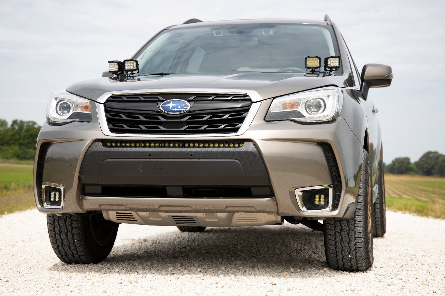 Subaru 30 Inch LED Bumper Kit (14-18 Forester Black Series) Rough Country