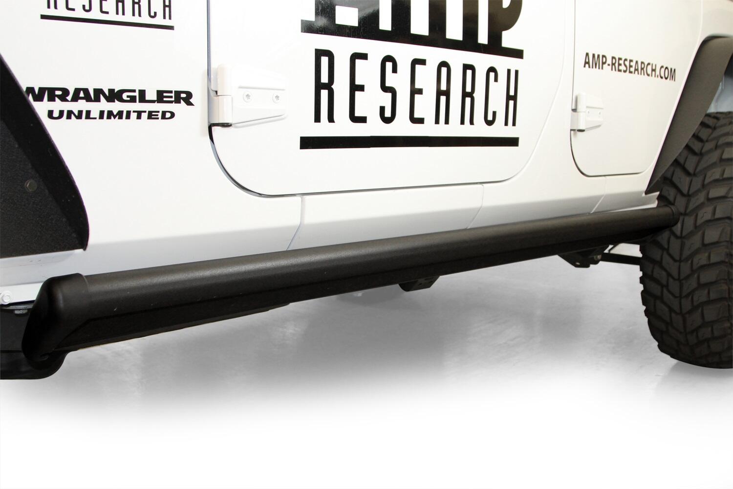 PowerStep Electric Running Boards For 2007-2017 Jeep Wrangler JK Unlimited 4-Door AMP Research