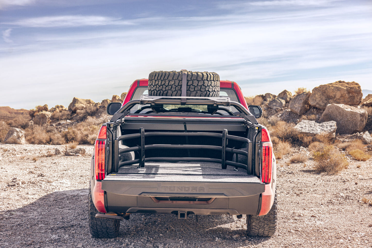 BedStep Retractable Bumper Step For 22-26 Toyota Tundra AMP Research