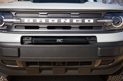 LED Light Kit | Bumper Mount | 20" Black Single Row | White DRL | Ford Bronco Sport (21-24)