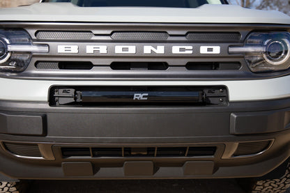 20 Inch Black Series LED Light Bar | Single Row | Cool White DRL