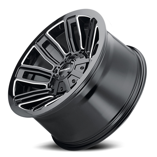 Mayhem Offroad Wheels Decoy 8108 20x9 Milled Spokes Gloss Black 11 Off Set 6 Lug 5.43 BSM 106 Bore Cast Aluminum