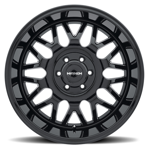 Mayhem Offroad Wheels Tripwire 8110 GB 20x9 Milled Spokes Black 0 Off Set 6 Lug 5 BSM 87.1 Bore Cast Aluminum