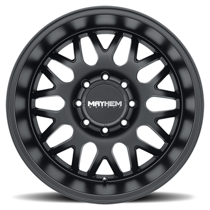 Mayhem Offroad Wheels Tripwire 8110 GB 20x9 Milled Spokes Black 0 Off Set 8 Lug 5 BSM 130.8 Bore 170 Bolt Circle Cast Aluminum