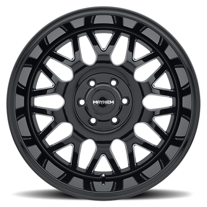 Mayhem Offroad Wheels Tripwire 8110 GB 20x9 Milled Spokes Black 11 Off Set 6 Lug 5.43 BSM 106 Bore Cast Aluminum