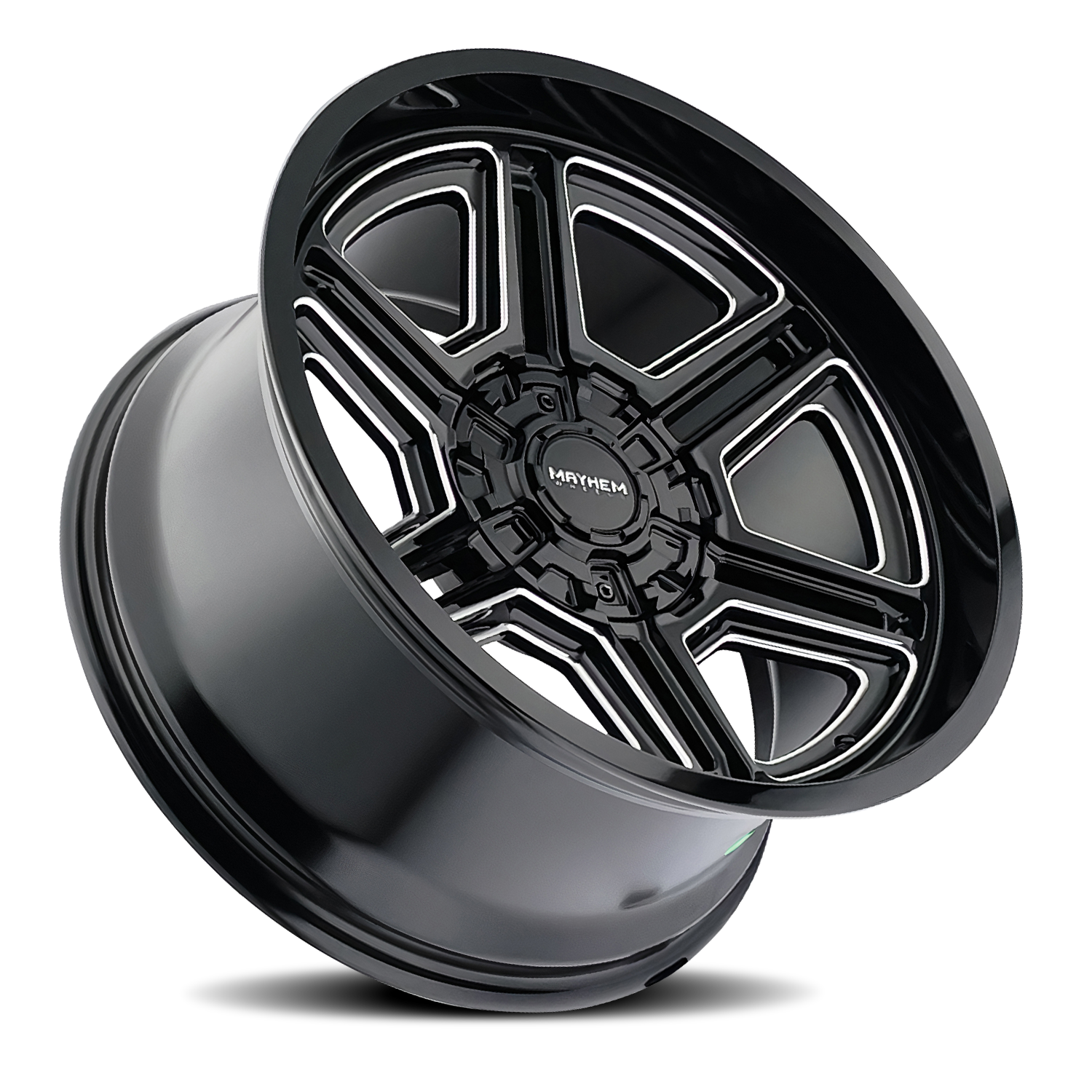 Mayhem Offroad Wheels Hermosa 8113 BM 20x9 Milled Black 18 Off Set 5 Lug 5.71 BSM 87 Bore 114.3 Bolt Circle Cast Aluminum