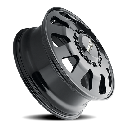 Mayhem Dually Wheels Challenger 8181 FB 22x8.25 Front Dually Full Black 169 Off Set 10 Lug 11.28 BSM 170.1 Bore Cast Aluminum