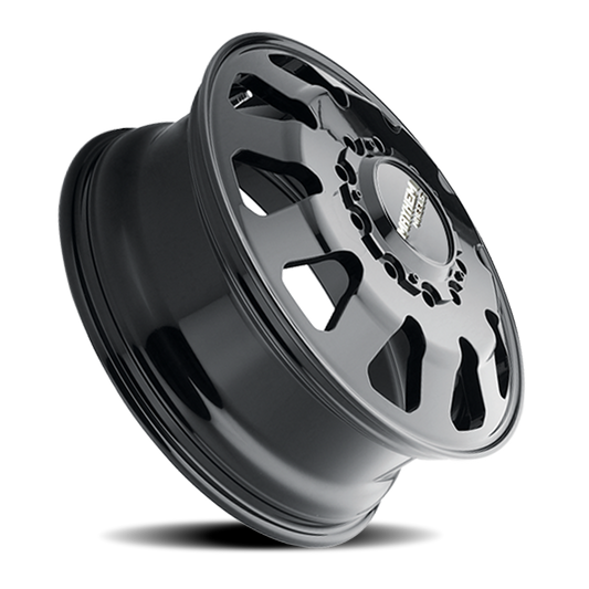Mayhem Dually Wheels Challenger 8181 FB 22x8.25 Front Dually Full Black 169 Off Set 10 Lug 11.28 BSM 170.1 Bore Cast Aluminum