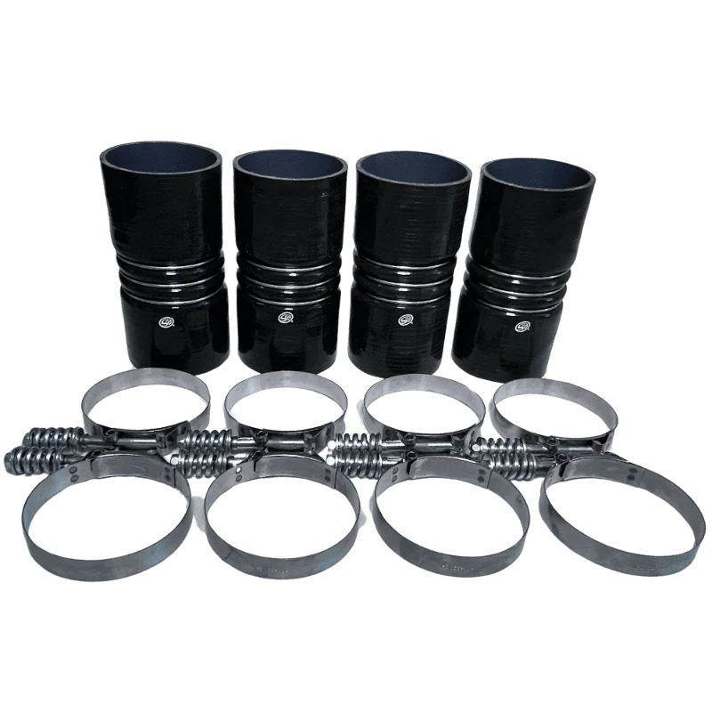 S&B 4"x 8" Intercooler Boot Kit with Clamps (Set of 4)
