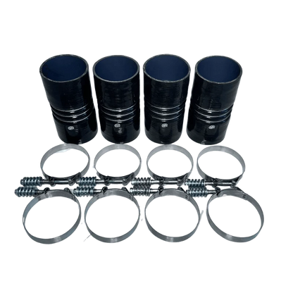 S&B 4"x 8" Intercooler Boot Kit with Clamps (Set of 4)