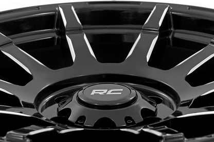 Rough Country 83 Series Wheel | One-Piece | Gloss Black | 17x9 | 5x5 | +0mm