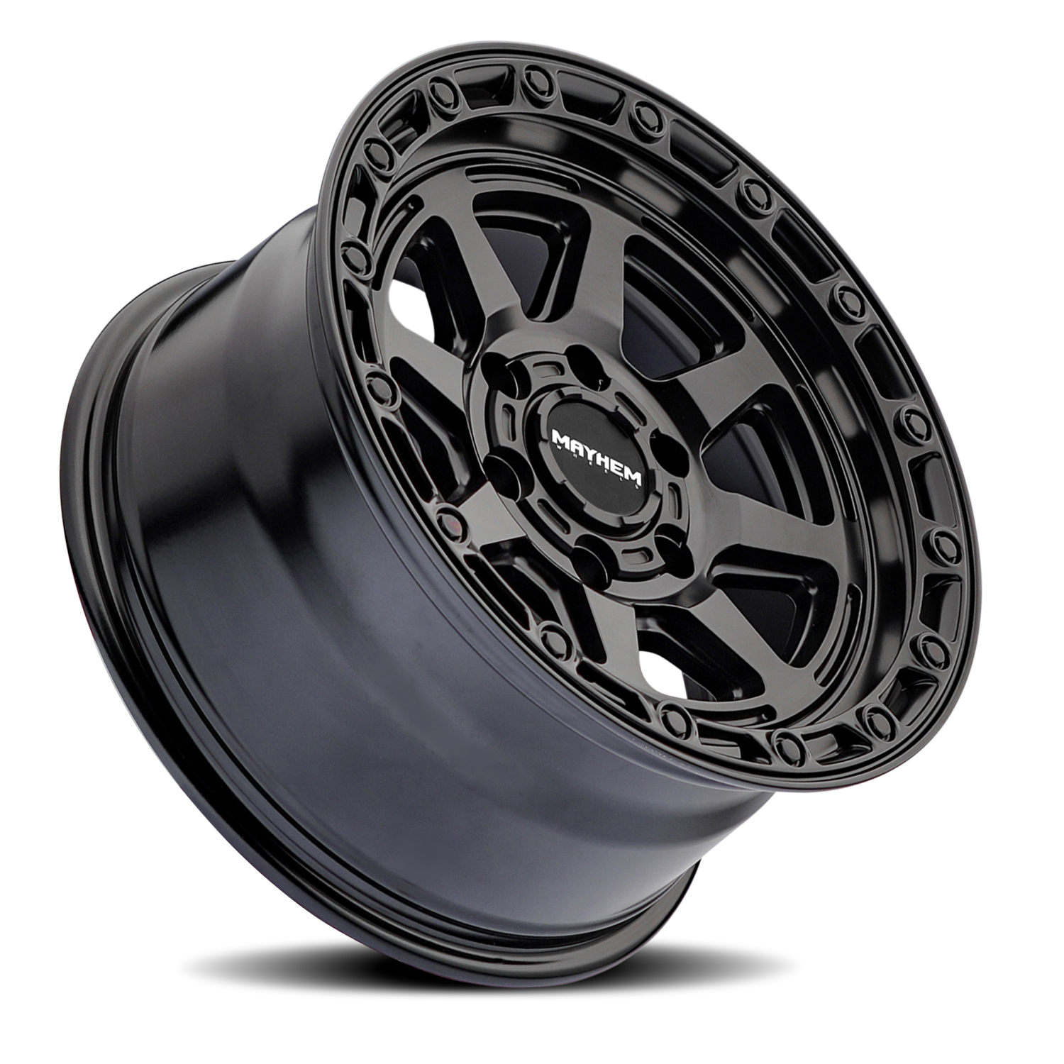 Mayhem Offroad Wheels Ridgeline 8306 MB 17x8.5 Black -6 Off Set 5 Lug 4.51 BSM 78.1 Bore Cast Aluminum