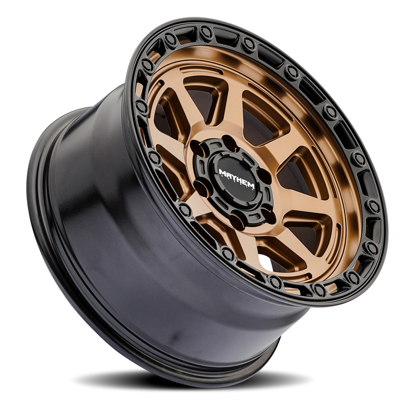 Mayhem Offroad Wheels Ridgeline 8306 BZ 17x8.5 Bronze 6 Off Set 6 Lug 4.99 BSM 106.1 Bore Cast Aluminum