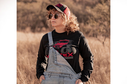 Rough Country T-Shirt | Long Sleeve | Vertex | Black | LG
